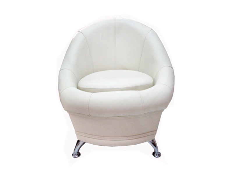 Банкетка - кресло Гранд 6-5104 Экокожа Белая