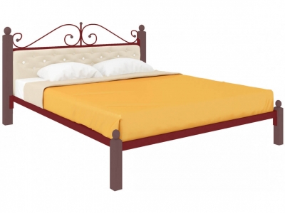Кровать Диана Lux мягкая красная