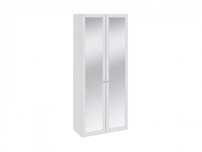 Шкаф для одежды с 2 зеркальными дверями Ривьера СМ 241.22.102 Белый